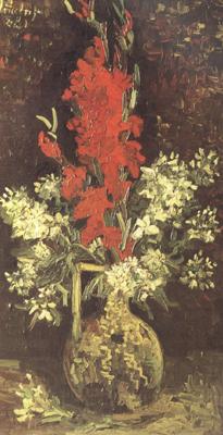 Vincent Van Gogh Vase wtih Gladioli and Carnations (nn04)